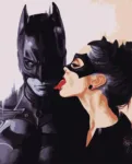 Картина по номерам DC - Бетмен і Кішка art1