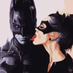 Картина по номерам DC - Бетмен і Кішка art1