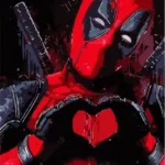 Картина по номерам MARVEL - Дедпул LOVE