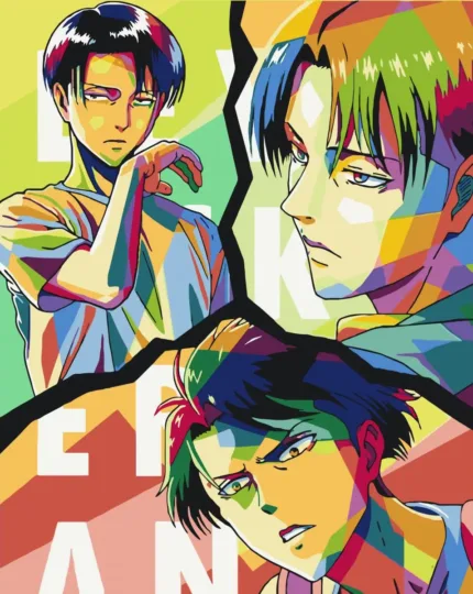 Картина по номерам ORIGAMI Атака на титанів - Леві