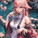 Картина по номерам ORIGAMI Геншин - Яе Міко