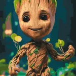 Картина по номерам ORIGAMI MARVEL - Грут