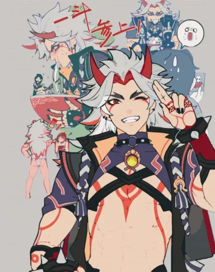 Картина по номерам ORIGAMI Геншин - Ітто