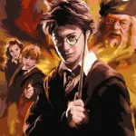 Картина по номерам ORIGAMI Гаррі Поттер - Гаррі