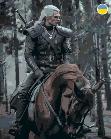 Картина по номерам ORIGAMI - Відьмак