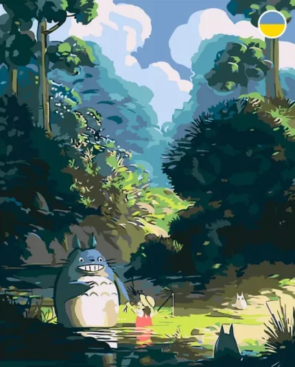 Картина по номерам ORIGAMI Тоторо