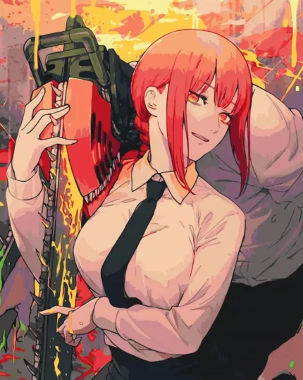 Картина по номерам ORIGAMI Людина-бензопила - Макіма