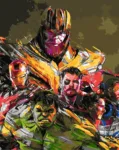 Картина по номерам ORIGAMI MARVEL - Месники
