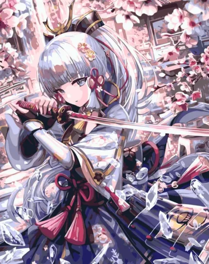 Картина по номерам ORIGAMI Геншин - Аяка