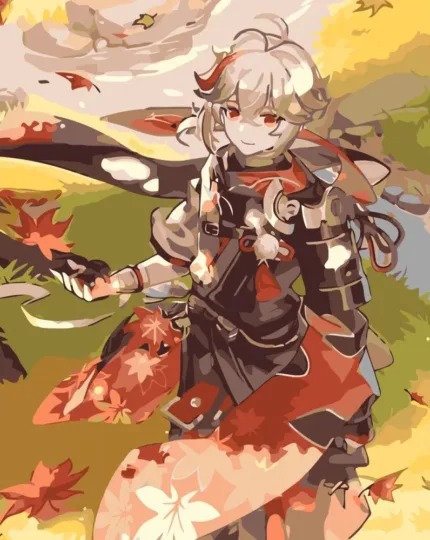 Картина по номерам ORIGAMI Геншин - Кадзуха