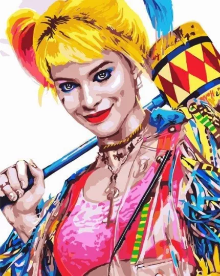 Картина по номерам DC - Дівчина Джокера
