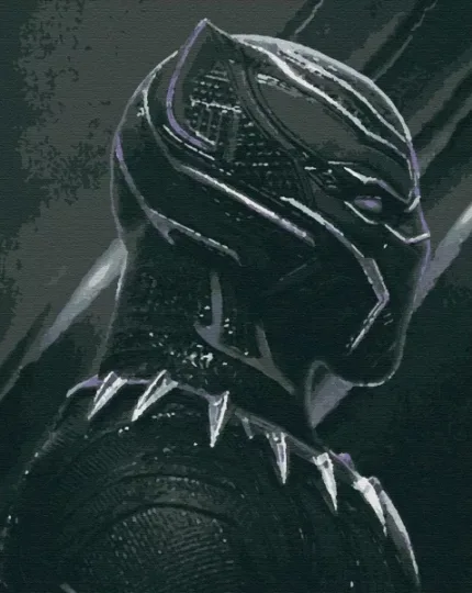 Картина по номерам "Чорна пантера"