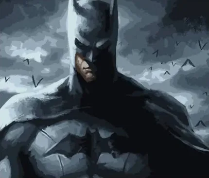 Картина по номерам DC - Бетмен art3