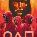 Картина по номерам - Гра в кальмара 1