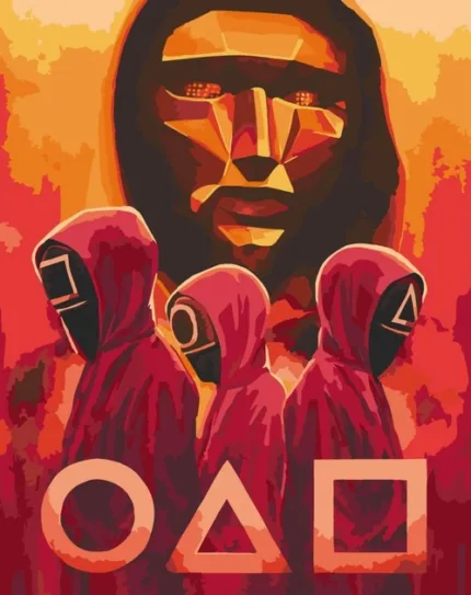 Картина по номерам - Гра в кальмара 1