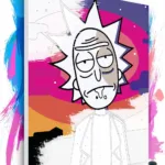 Картина по номерам Розмальовка Рік і Морті – Рік