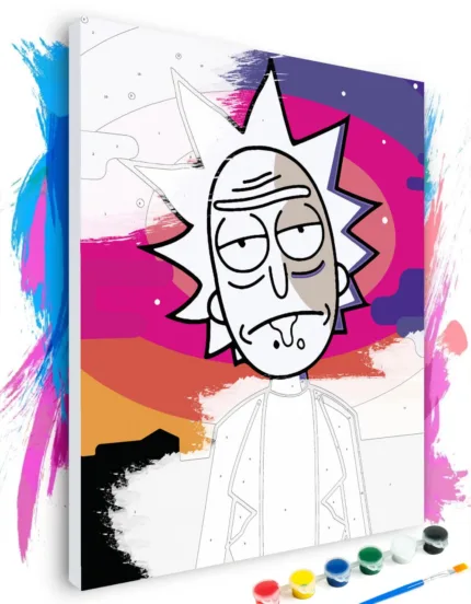 Картина по номерам Розмальовка Рік і Морті – Рік