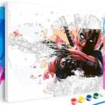 Картина по номерам Розмальовка MARVEL - Дедпул