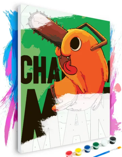 Картина по номерам Розмальовка Людина бензопила – Почіта