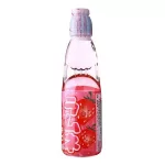 Японська газована вода з кулькою Ramune  Strawberry lemoniada 200mll
