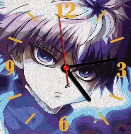 Картина-годинник по номерам на ДВП - Кілуа