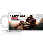 Чашка Марвел - I love you 3000 art 3