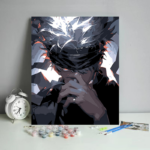 Картина по номерам Diy Магічна битва - Годжо маска