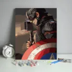 Картина по номерам Diy MARVEL - Капітан Америка