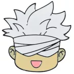 Пін Магічна битва - Годжо біла маска