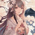 Картина по номерам IDEYKA - Квіткова тян