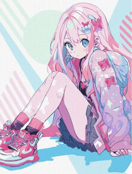 Картина по номерам IDEYKA - Чарівна тян