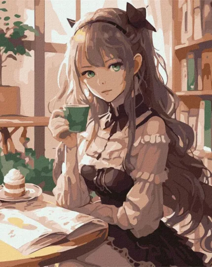 Картина по номерам IDEYKA - Аніме тян