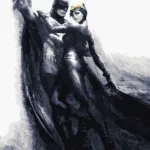 Картина по номерам DC - Бетмен і Кішка