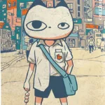 Хлоп'я у масці кота.