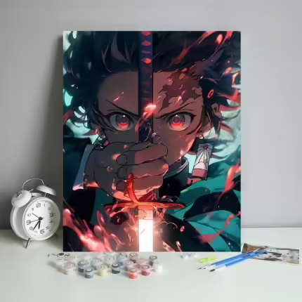 Картина по номерам Diy Клинок - Танджиро 1