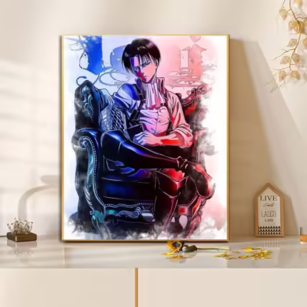 Картина за номерам Атака титанів - Леві 2