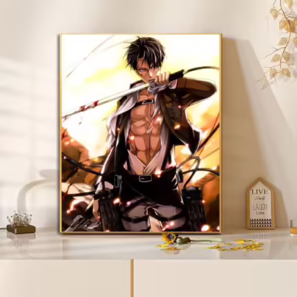 Картина за номерам Атака титанів - Леві 1