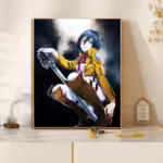 Картина за номерам Атака титанів - Мікаса