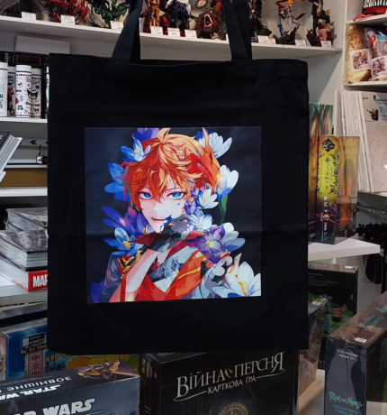 Сумка-шопер чорний Genshin - Тарталья