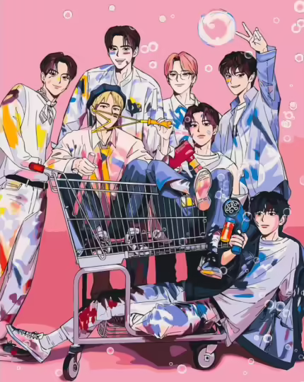 Картина по номерам ORIGAMI K-POP - Enhypen