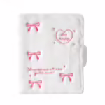 Біндер для фотокарток білий плюш