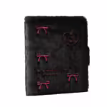 Біндер для фотокарток чорний плюш