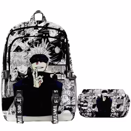 Рюкзак чорно-білий Магічна битва