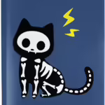 Блокнот в клітинку А5 Cat sceleton