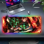 Комп’ютерний килимок з підсвіткою Клинок що знищує демонів – Танджиро 70*30