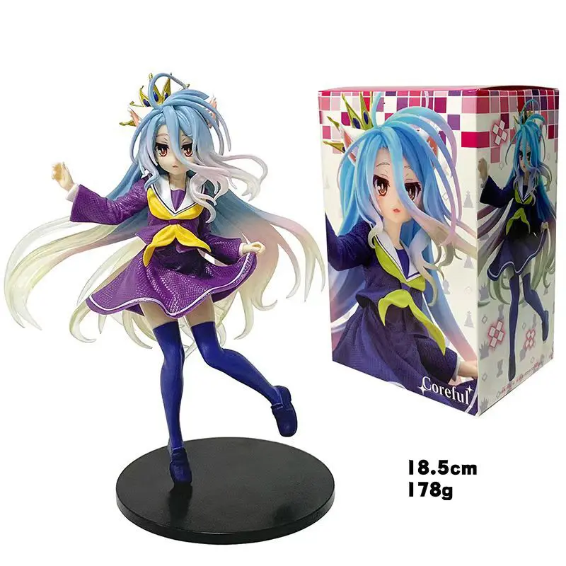 O1CN01wDNTDp1J6tBPNTNqO_!!2216262080980-0-cib Аніме фігурка Нема гри нема життя Шіро - Зображення 1