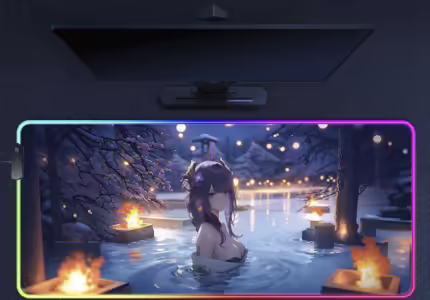 Комп'ютерний килимок з підсвіткою Genshin Impact - Райден 70*30