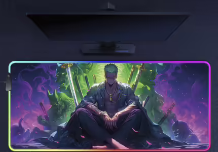 Комп'ютерний килимок з підсвіткою Зоро 70*30