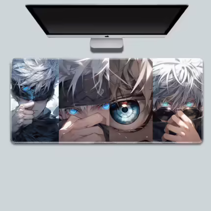 Комп'ютерний килимок Магічна битва - Очі Годжо 80*30