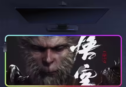 Комп'ютерний килимок з підсвіткою Black Myth - Король мавп 70*30